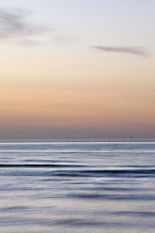 A windfarm seen from Holkham beach, Norfolk
