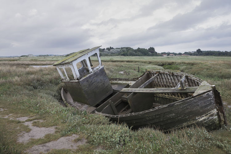 An old boat at Thornham, Norfolk