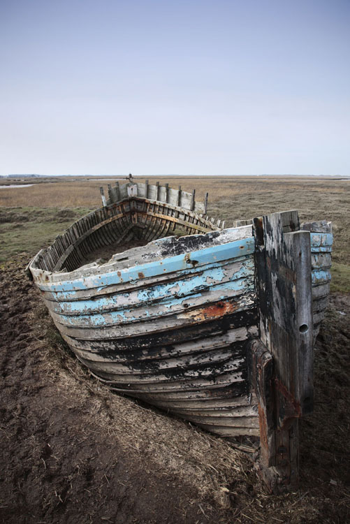 An old boat in Blakeney, Norfolk