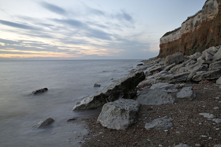 Hunstanton Cliff at the sunset, North Norfolk