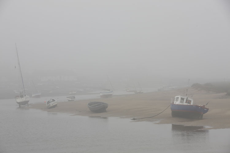 Morning mist at Burnham Overy Staithe