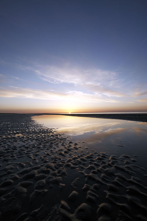 North norfolk coast sunset