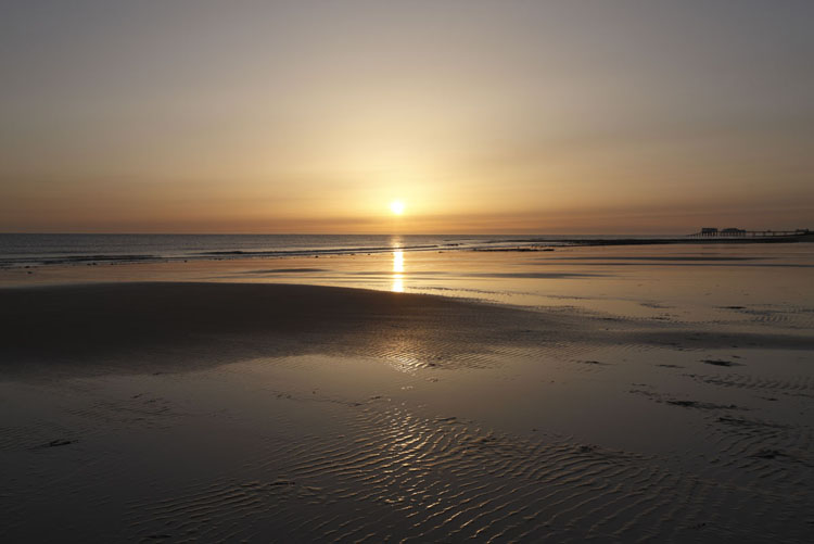 Sunset in West Runton. Norfolk