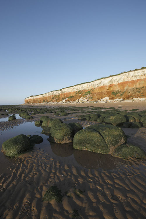 The Hunstanton Cliff and beach boulders, Hunstanton, Norfolk