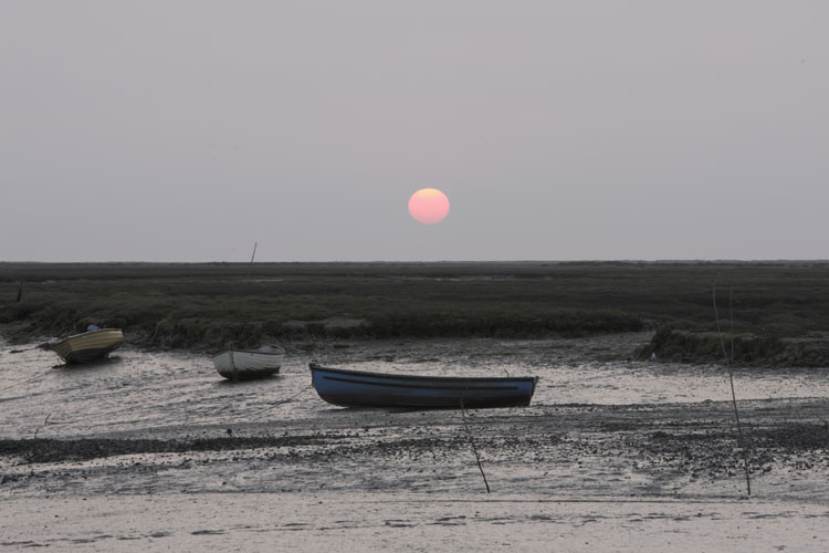 The sunrise at Brancaster Staithe, North Norfolk