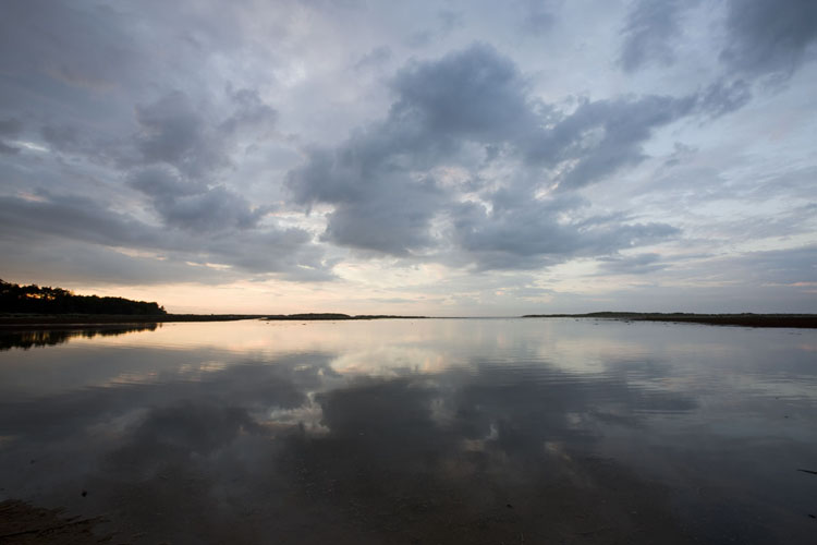 The sunset at the Holkham Bay