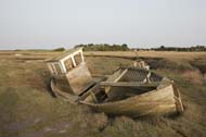 An old fishing boat at