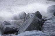 Boulders on the Sheringham beach, Norfolk