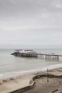 Crimer Pier seen from the top of the cliff, Norfolk