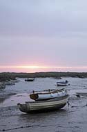 Sunrise at Morston, north Norfolk coast