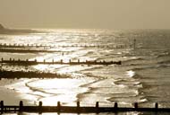 Sunset at Cromer beach, Norfolk