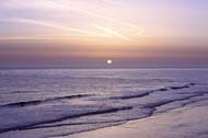 The sunrise at Cromer beach, north Norfolk