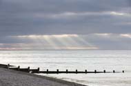 The sunset at Sheringham, Norfolk